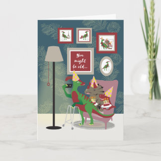 Carte de voeux pliée "Selfies d'anniversaire"