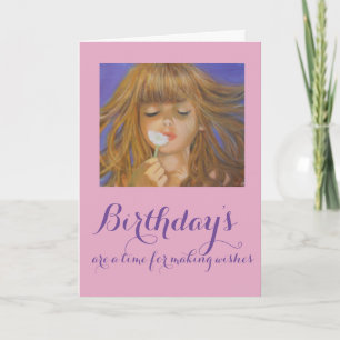 Carte de voeux pliée/Souhait d'anniversaire