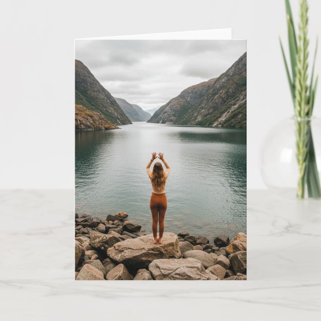 Carte de voeux pliée standard de 5 po x 7 po (Devant)