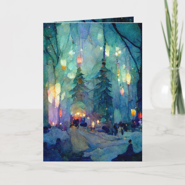 Carte de voeux pliée standard de 5 po x 7 po (Devant)