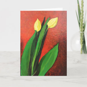 Carte de voeux pliée standard de 5 po x 7 po BLANC