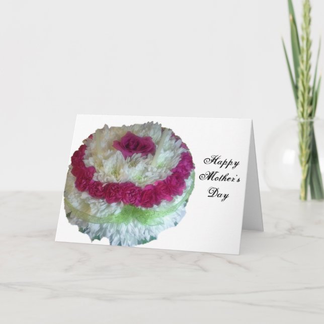 CARTE DE VŒUX PLIÉE SUPERSTAR DE LA FÊTE DES MÈRES (Devant)