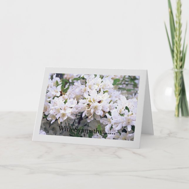 Carte de voeux pliée Sympathy (Devant)