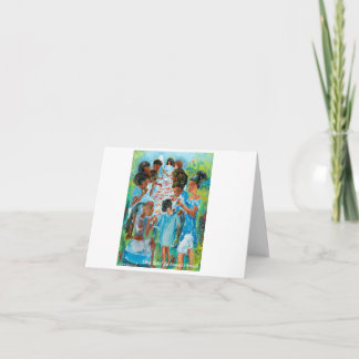 Carte de voeux pliée "Table de crabe"