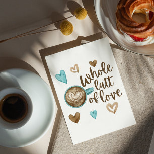 Carte de voeux Pliée Tout Le Latt D'Amour