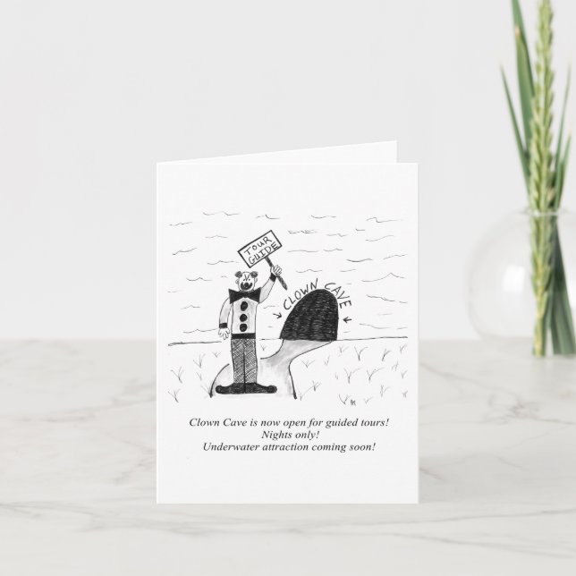 Carte de voeux pliée (vide à l'intérieur) (Devant)