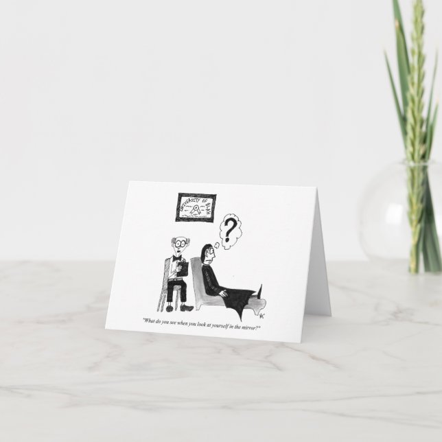 Carte de vœux pliée (vierge à l'intérieur) (Devant)