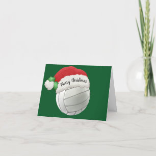 Carte de voeux pliée Volleyball
