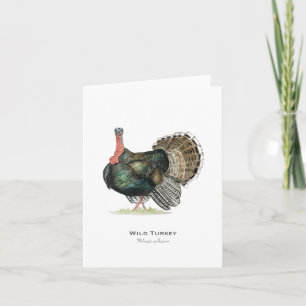 Carte de vœux pliée Wild Turkey