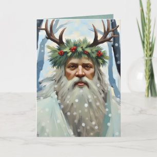 Carte de voeux pliée Yule Card