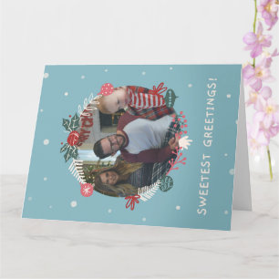 Carte de voeux pliée Yuletide Sweetest