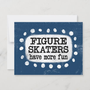 Carte De Voeux Plus Amusante Pour Les Patineurs