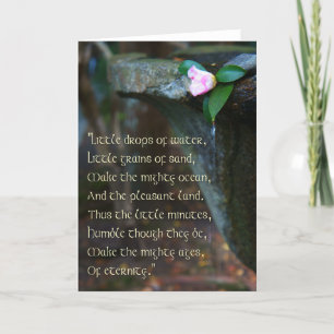 Carte de voeux Poem "Little Things"