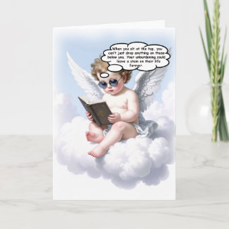Carte de voeux poétique Cherub Wisdom