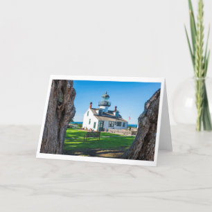 Carte de voeux Point Pinos LIghthouse