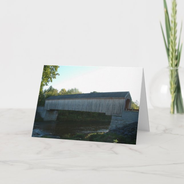 Carte de vœux Pont Couvert (Devant)