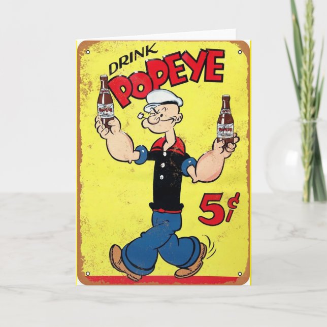 Carte de voeux Popeye (Devant)