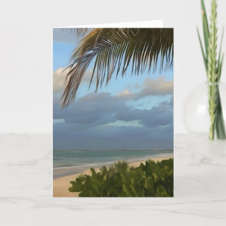 Carte de voeux Porto Rico Palm Beach Art numérique