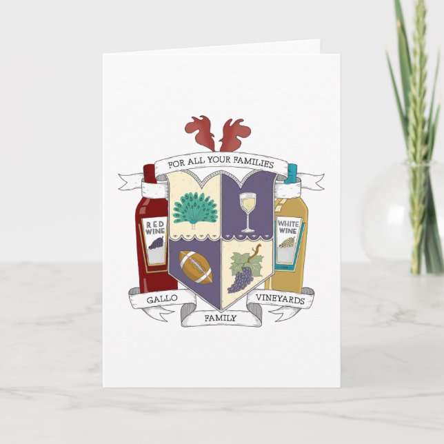 Carte de voeux (Portrait) (Devant)