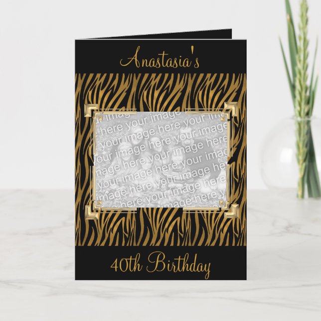 Carte de voeux Poster de animal noir photo (Devant)