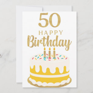 carte de voeux pour 50 ans