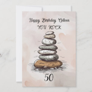 Carte de voeux pour 50 ans You Rock
