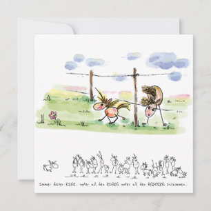 Carte de voeux pour amateurs de chevaux