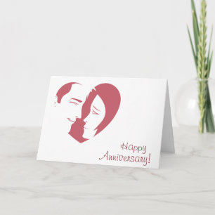Carte de vœux pour anniversaire de mariage