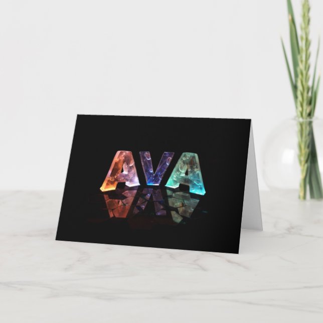 Carte de voeux pour Ava (Devant)