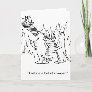 Carte de voeux pour avocat amusant