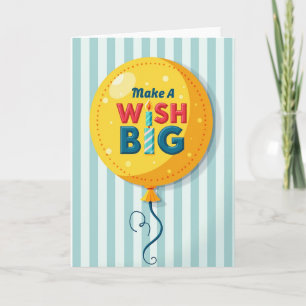 Carte de vœux pour ballon jaune