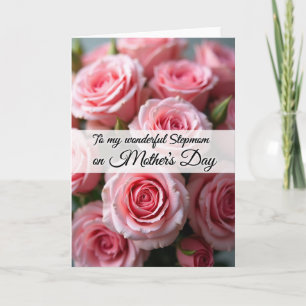 Carte de vœux pour belle-mère avec le mot "Rose"