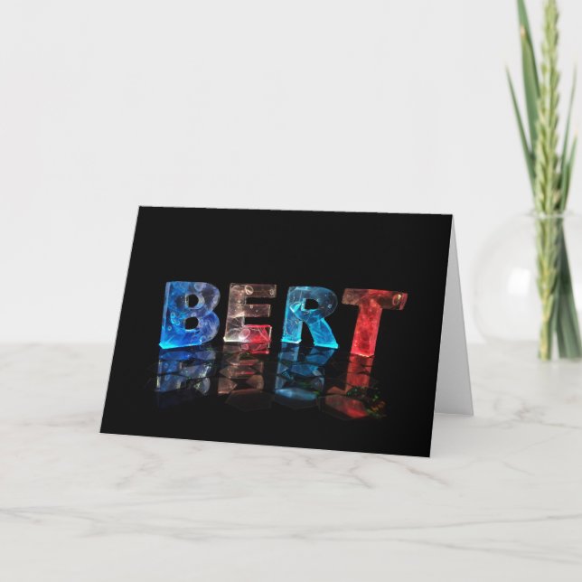 Carte de voeux pour Bert (Devant)
