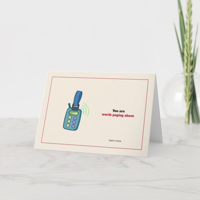 Carte de vœux pour bippeur (Devant)