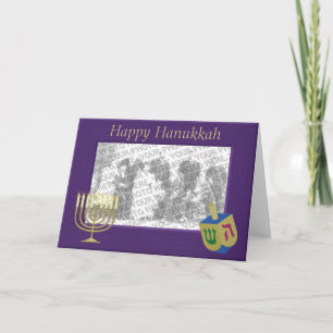 Carte de voeux pour cadre photo Hanoukka