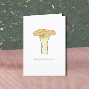 Carte de voeux pour champignon Chanterelle Botaniq
