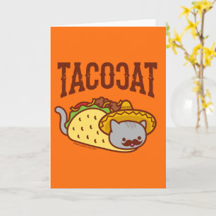 Carte de voeux pour chat amusant - TACO CAT
