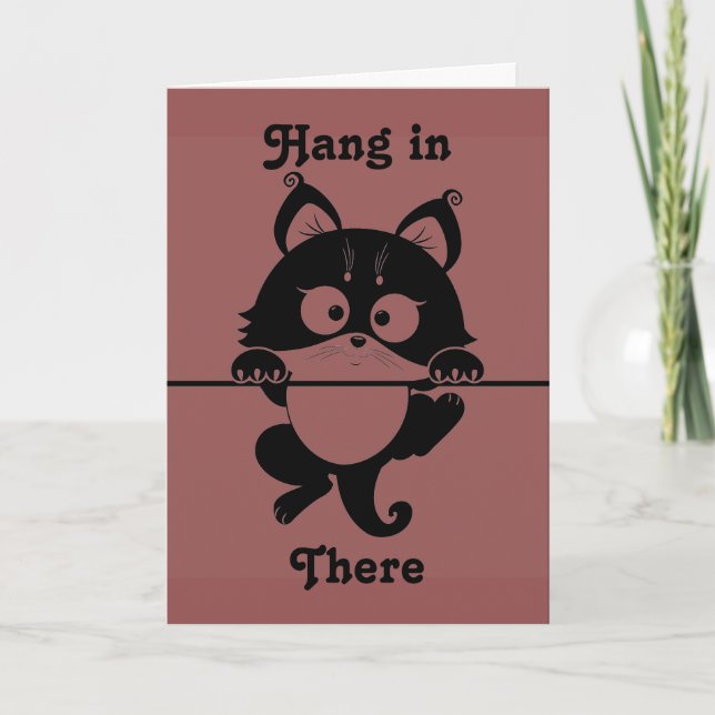 Carte de vœux pour chat Courage (Devant)