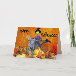 Carte de voeux pour chat Halloween de Thumbelina