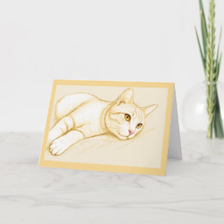 Carte de vœux pour chaton