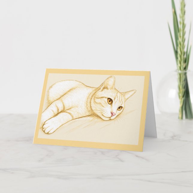 Carte de vœux pour chaton (Devant)