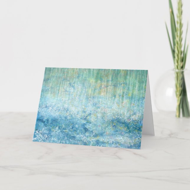 Carte de voeux pour chats en pluie par Iris Grace  (Devant)