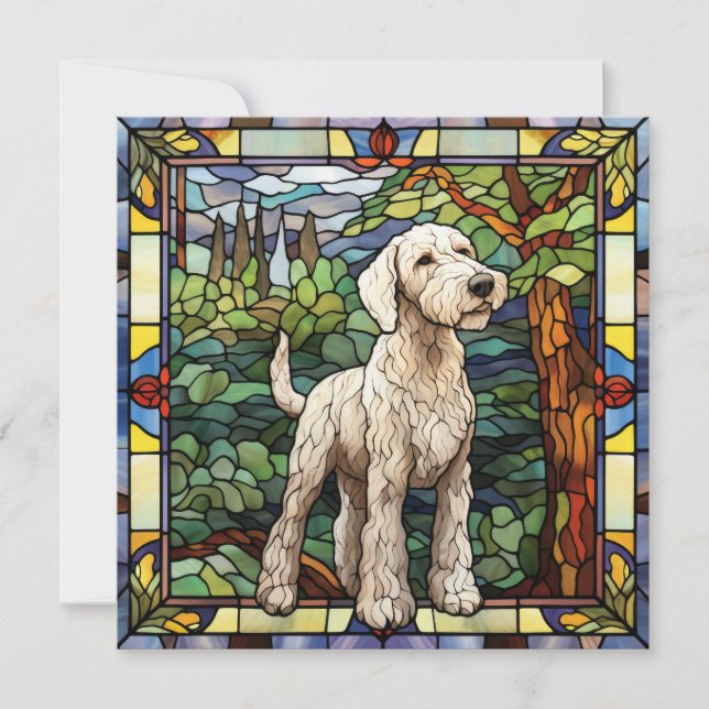 Carte de vœux pour chien Airedale Terrier (Devant)