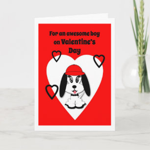 Carte de voeux pour chien de la Saint-Valentin pou