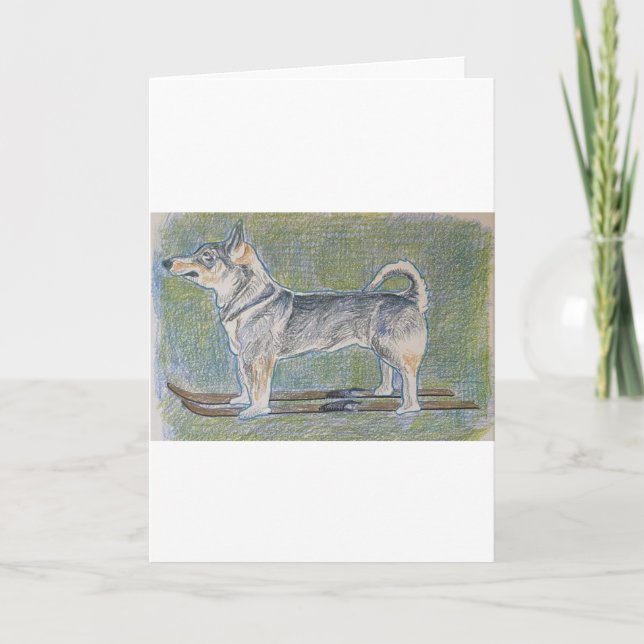 Carte de vœux pour chien Vollhound (Devant)