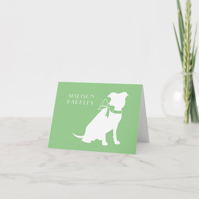 Carte de vœux pour chiot Pit Bull Dog Pitbull (Devant)