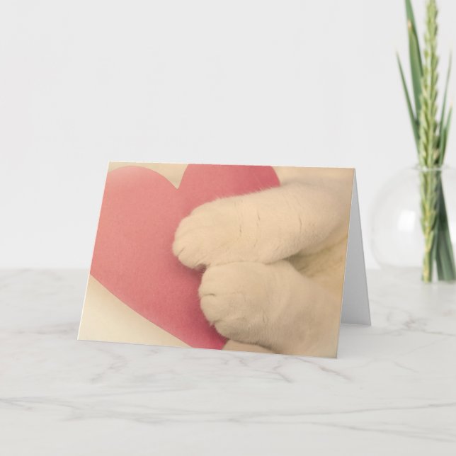 Carte de voeux pour des amants d'animal familier (Devant)