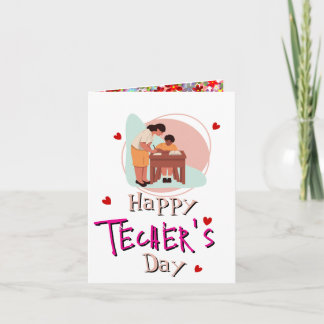 Carte de vœux pour dire merci au professeur