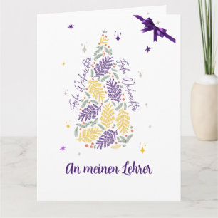 CARTE DE VŒUX POUR ENSEIGNANTS ALLEMANDS