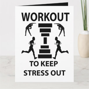 Carte de vœux pour exercice de fitness